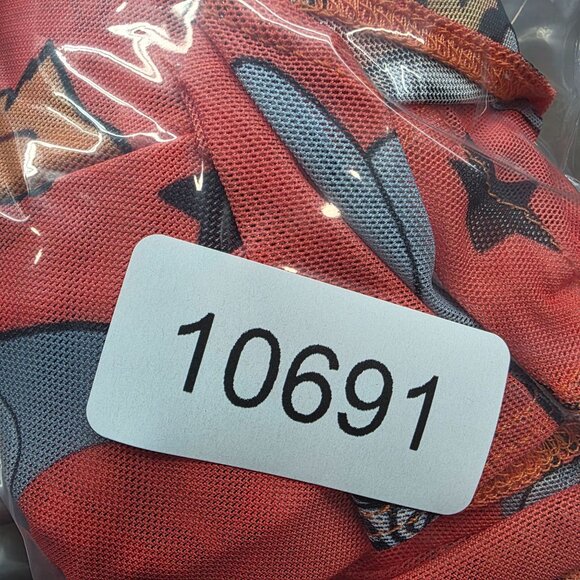 Womens Cowgirl Western Novalty Print Mesh Bodysuit Snap Closure Long Sleeve S - Picture 6 of 6